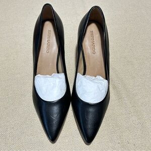 Bernardo All Leather Black Heels NWOT 8 1/2